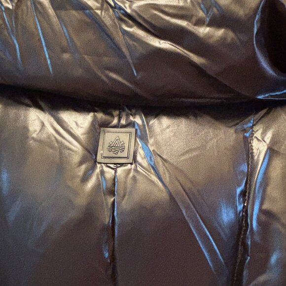 Rainforest Womens Dowm Nylon Black Parka Puffer Coat Size M New - Picture 8 of 9